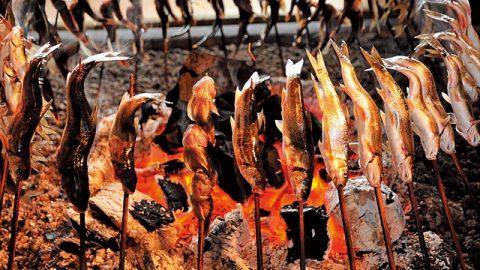 SではなくWがポイント！　川辺のバーベキューで実践したい「やな場の料理人さんに聞く川魚の串打ち術」