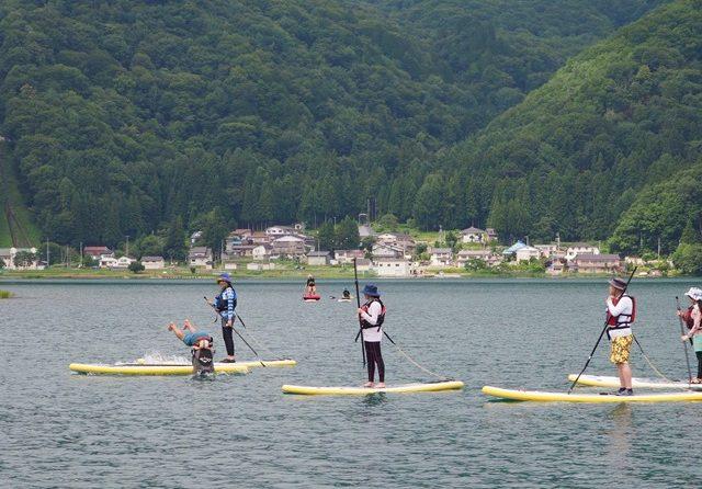 山でもSUP！　北アルプスで水遊びを満喫