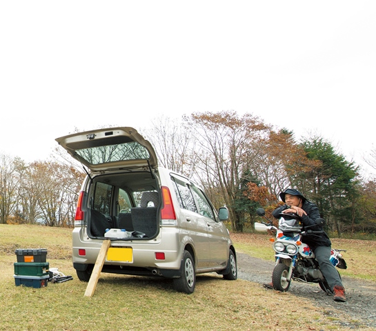 バイクを積めるカプセルホテル 愛車が ホンダ ライフ00年式 だと人生こんなに楽しい Be Pal