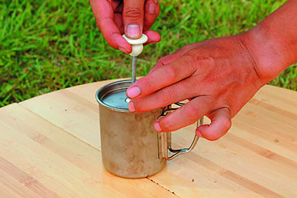 キャンプでふわふわのカフェラテが！snowpeakの「チタンミルクフォーマー」を使ってみた。