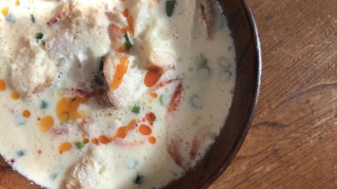 あの味を再現！キャンプの朝ご飯におすすめの豆乳スープ［読者投稿記事］