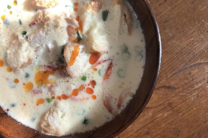 あの味を再現！キャンプの朝ご飯におすすめの豆乳スープ［読者投稿記事］