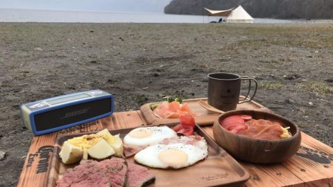 湖畔キャンプ?朝ごはん［読者投稿記事］