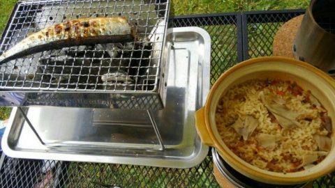 焼きさんま、きのこのごはん［読者投稿記事］