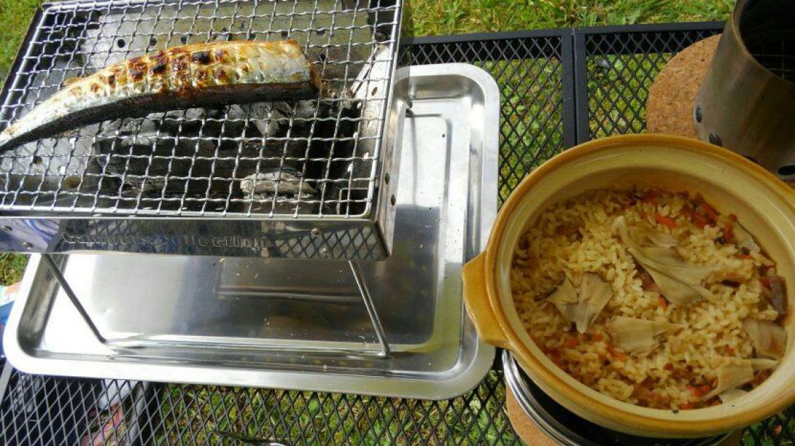 焼きさんま、きのこのごはん［読者投稿記事］