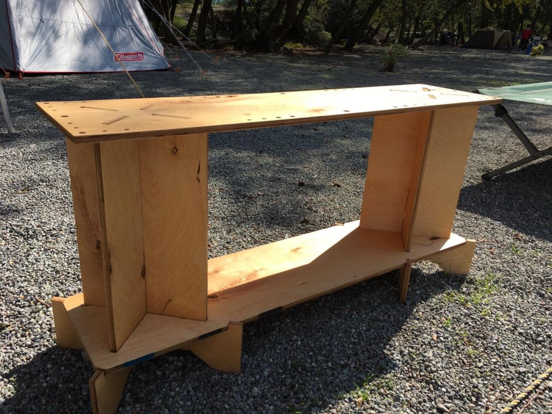 自作キャンプ用の棚です(^｡^;)［読者投稿記事］