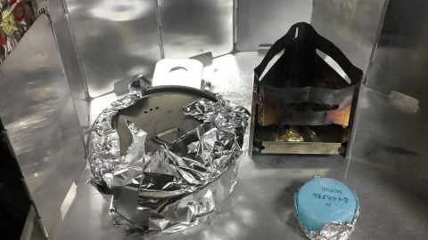固形燃料で半合炊飯［読者投稿記事］
