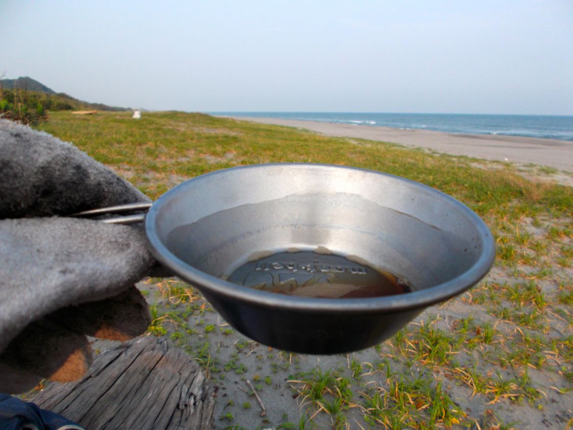 ビーパル付録を使って浜辺でコーヒー飲んでみた !［読者投稿記事］