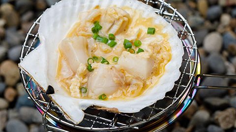 味噌味の郷土料理「青森のホタテ貝焼き」