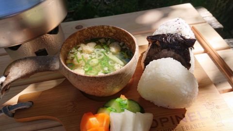 OBCB【Opinel bamboo cutting board】で庭飯。朝ver［読者投稿記事］