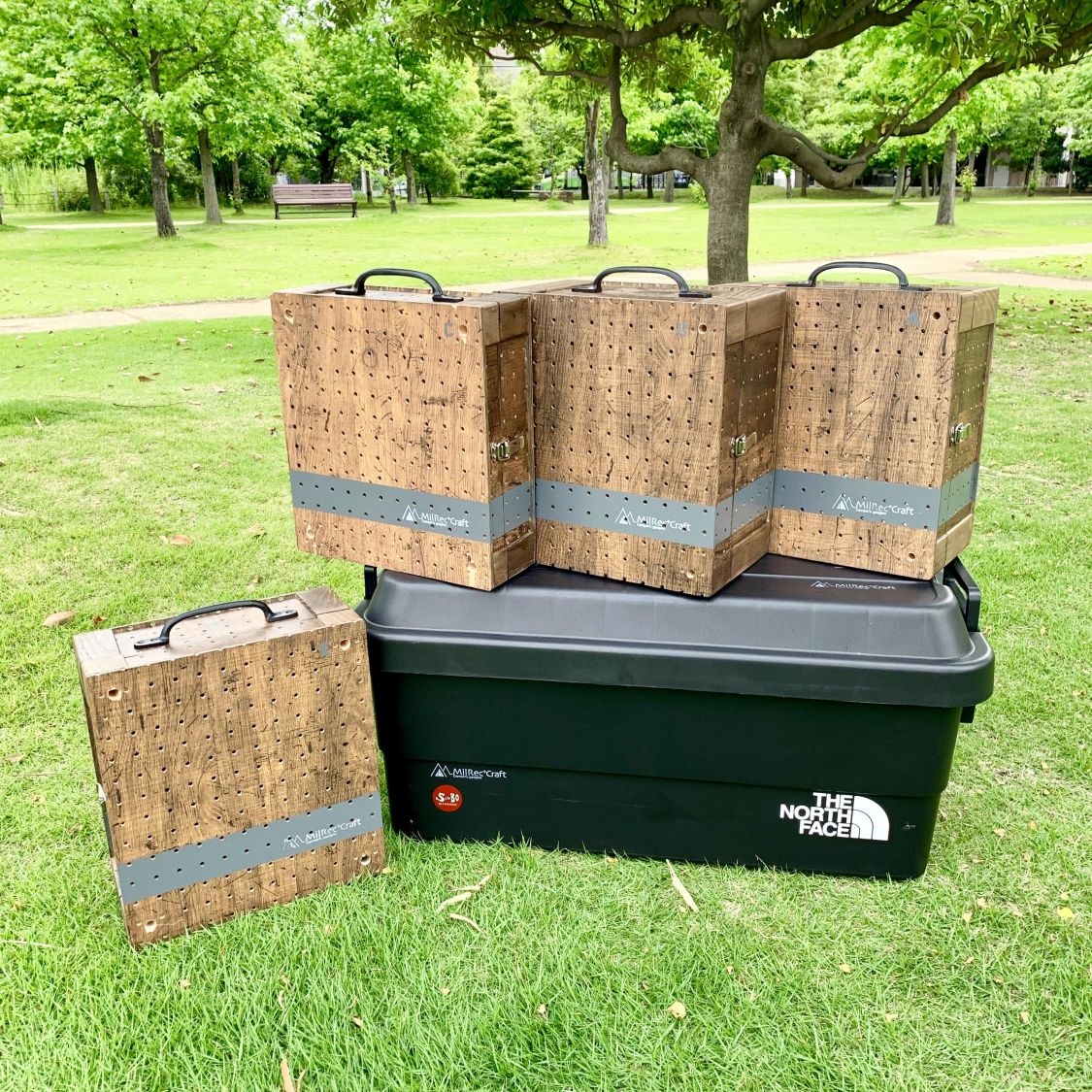 キャンプ場では棚になる小物収納BOXを作ってみた！［読者投稿記事］