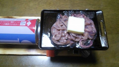 肉厚鉄板ミニでイカの塩辛バター焼き［2019/10/16］［読者投稿記事］