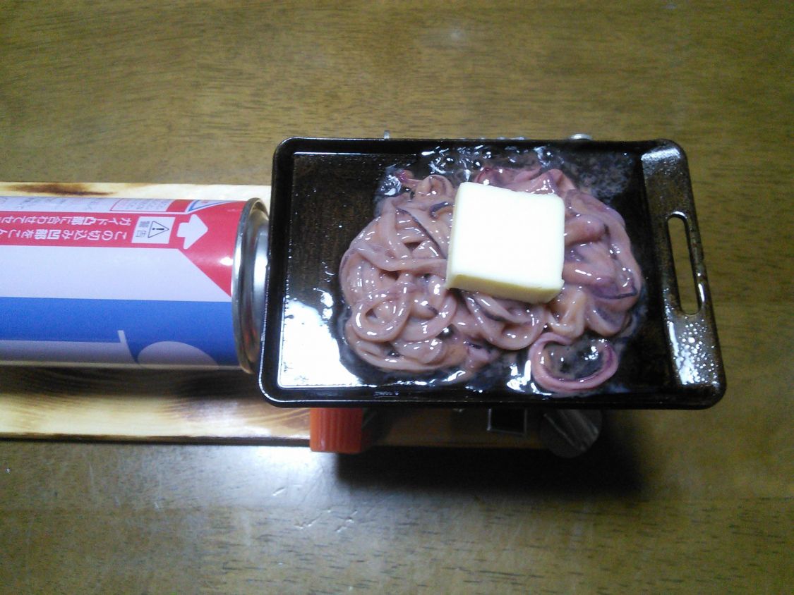 肉厚鉄板ミニでイカの塩辛バター焼き［2019/10/23］［読者投稿記事］