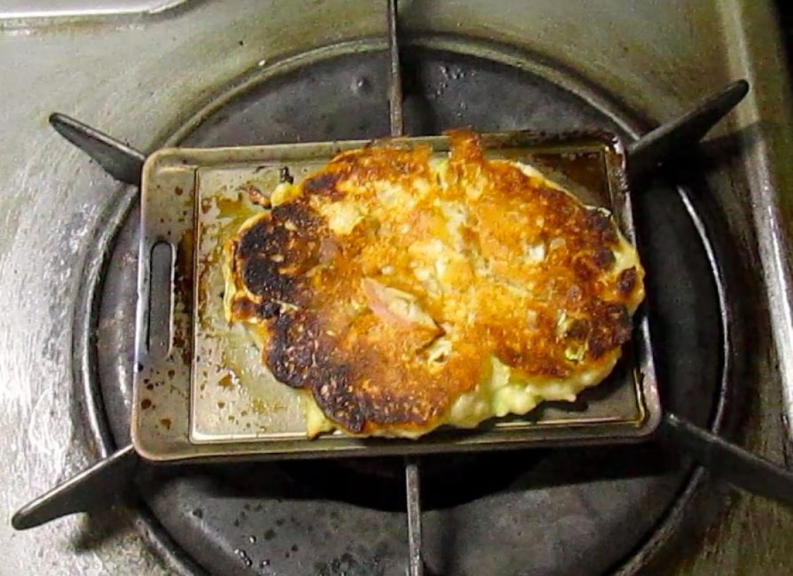 家庭内ガス台でミニお好み焼きパーティ［読者投稿記事］