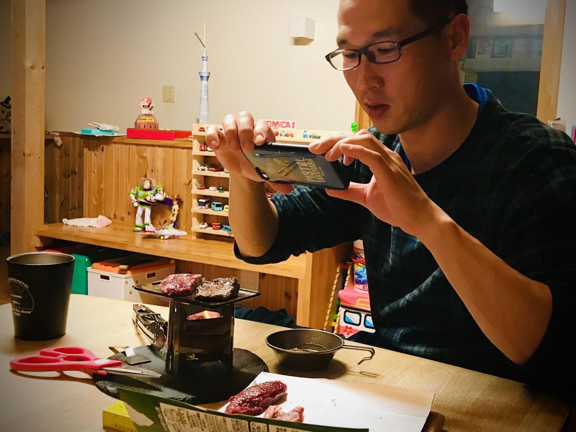 キャンプで使う前に試す夫［読者投稿記事］