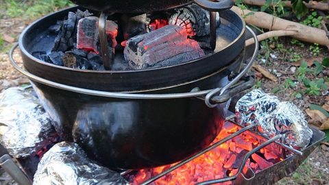 炭火で鉄鍋料理三昧［読者投稿記事］