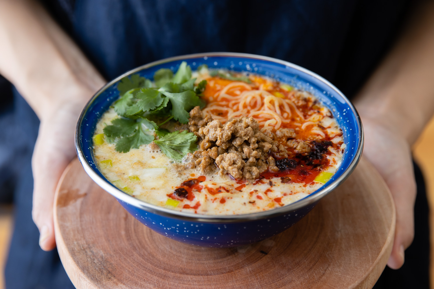 キャンプで食べたい 肉味噌たっぷり 豆乳担々味噌ラーメン Be Pal