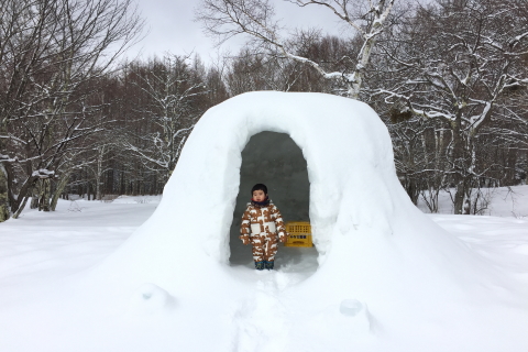 道具と作り方を紹介 パウダースノーでかまくらを作ろう 自作 Diy Be Pal キャンプ アウトドア 自然派生活の情報源ビーパル