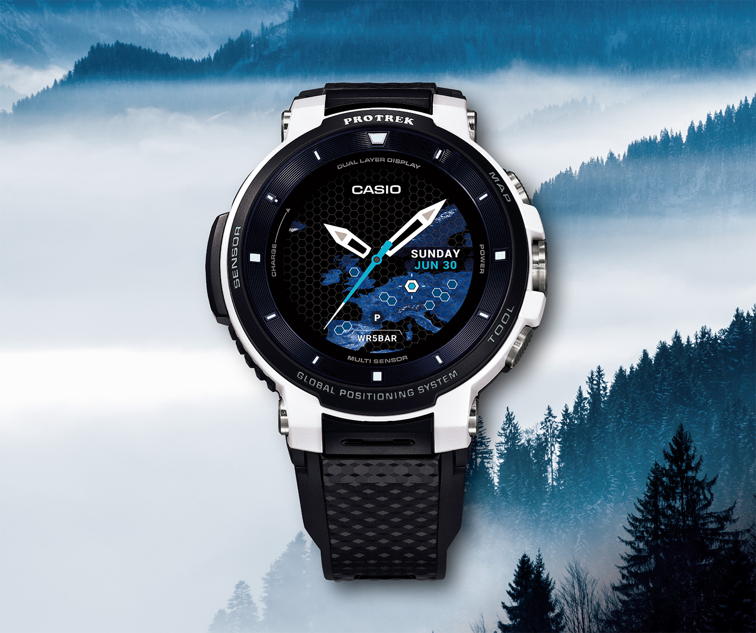 CASIO PRO TREK Smart WSD-F30 -BK ブラック