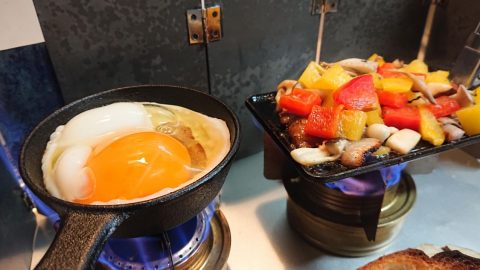 【金属材料総動員！】BE-PAL付録でキャンプ飯［読者投稿記事］