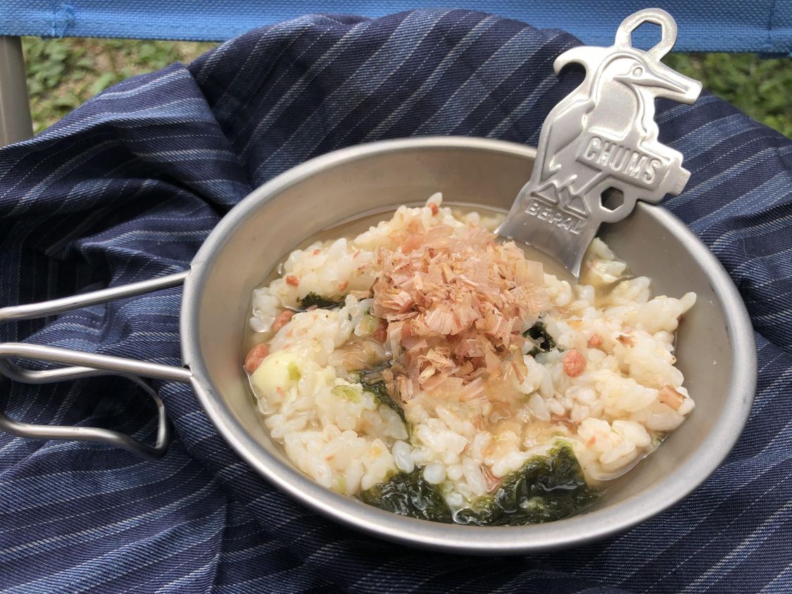 僕のアウトドア弁当！おにぎり茶漬け［読者投稿記事］