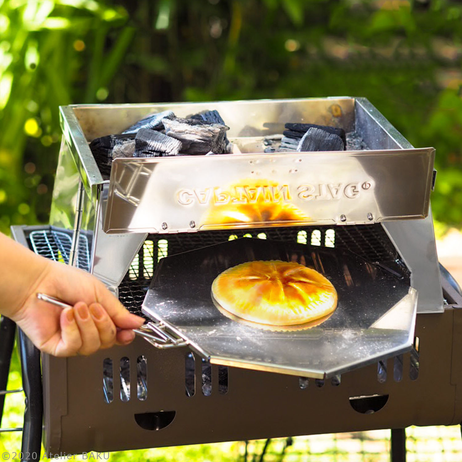 アップルパイ、焼き上がり