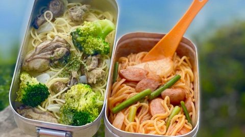 メスティンでパスタの山ごはん［読者投稿記事］