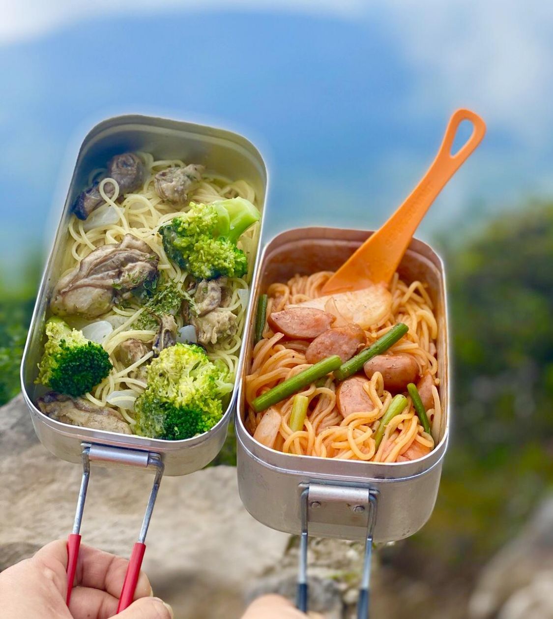 メスティンでパスタの山ごはん［読者投稿記事］