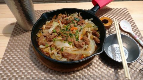 コロナも暑さもふっとばす、もつ煮のちゃんちゃん焼き風［読者投稿記事］