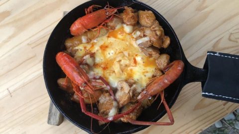 チーズタッカルビ（古座川産テナガエビ 入り）［読者投稿記事］