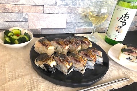 釣ったサバで、炙りシメサバ棒寿司を作ってみた！