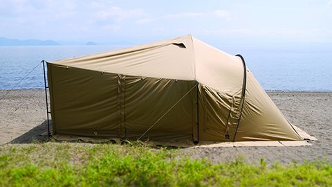 テントから見られるパノラマ風景が圧巻！新ブランド「ラーテルワークス」の２ルームテントは必見
