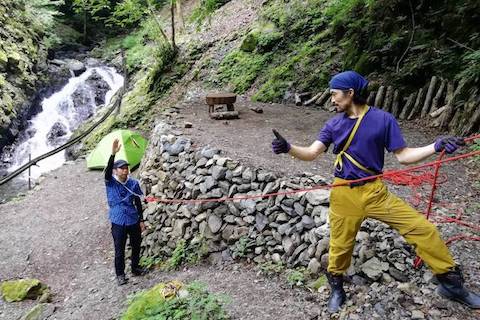 【はじめてのロープワーク】引き上げの練習