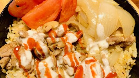 パックごはん de NY名物チキンオーバーライス［読者投稿記事］