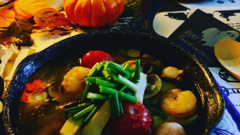 スキレットでタコと海老のアヒージョ［読者投稿記事］