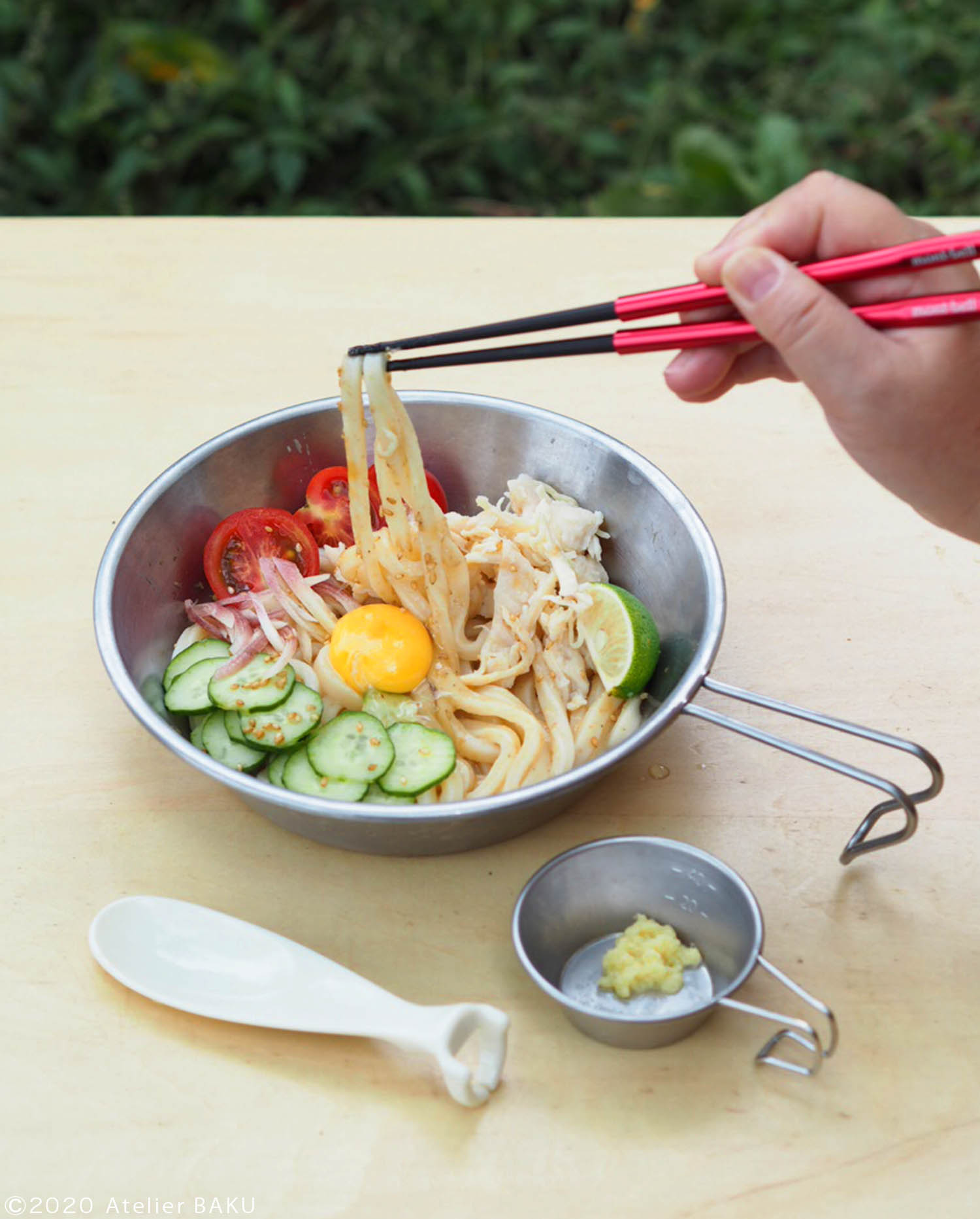 冷やしサラダうどん