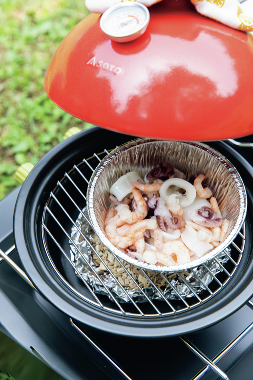 【熱燻✕冷凍シーフードミックス】魚介の旨味が炸裂！絶品アヒージョ