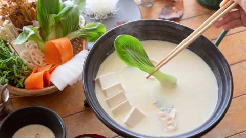 晩秋のキャンプでカラダを整える「秋野菜のしゃぶしゃぶサラダ鍋」