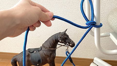 【普段使いのロープワーク】動物をつなぐのに便利な「馬つなぎ結び」