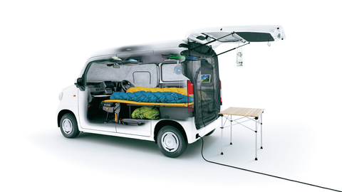 ホンダ 遊べるワンボックス 『N-VAN』なら純正アクセサリーで車中泊仕様に！