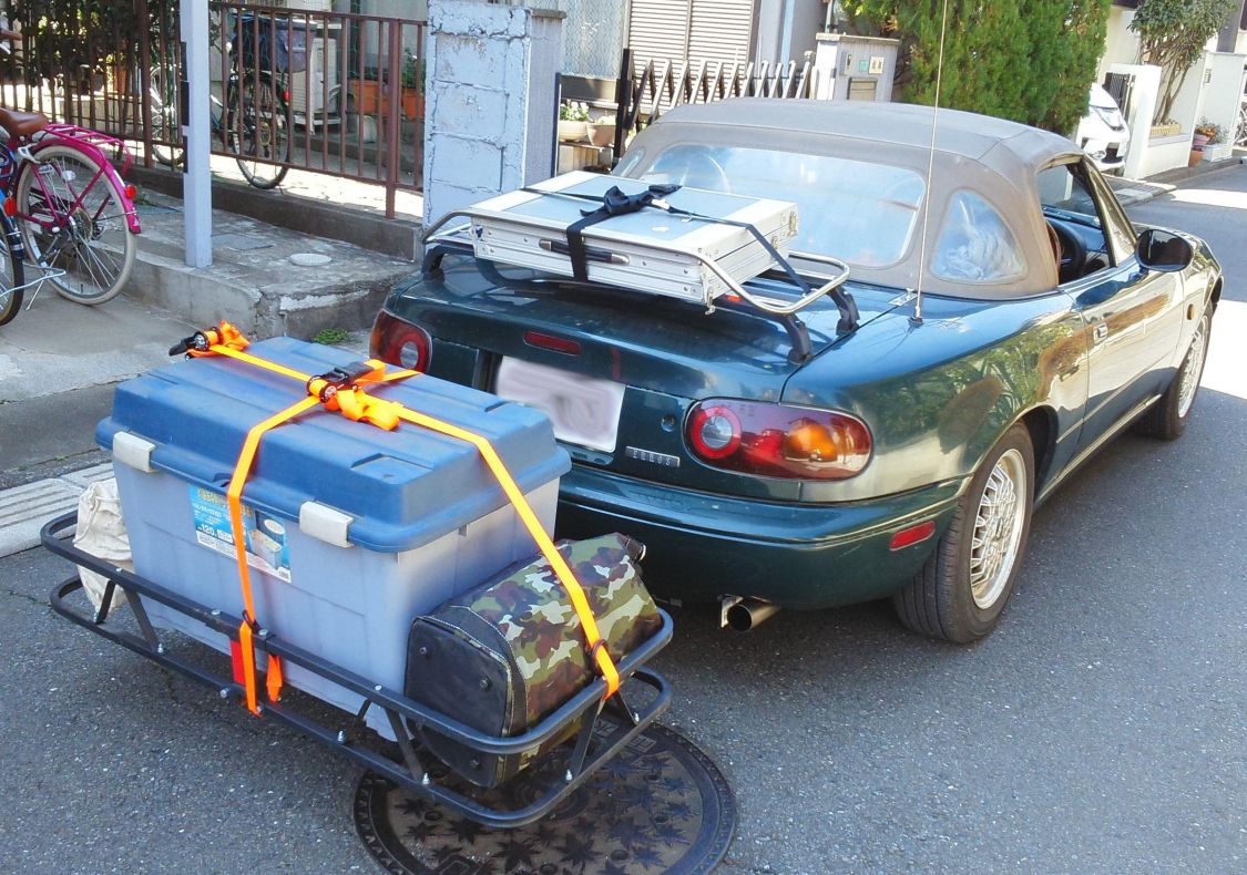 オープンカーにはヒッチキャリア［読者投稿記事］