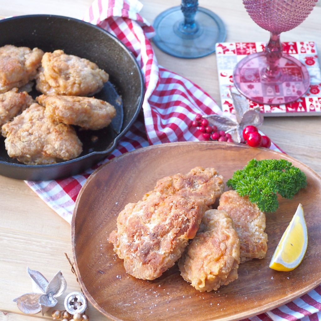 スキレットチーズチキンと野菜の「ライス」レシピ