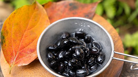 ダッチオーブンで作る！即席つやつや黒豆煮