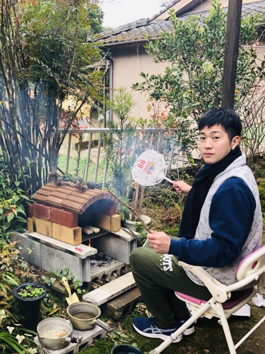 モチの炭火焼き［読者投稿記事］