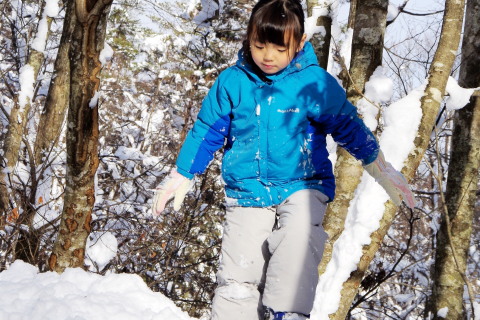 モンベル　110cm サイズ調整可　スノーウェア　スノースーツ　雪遊び