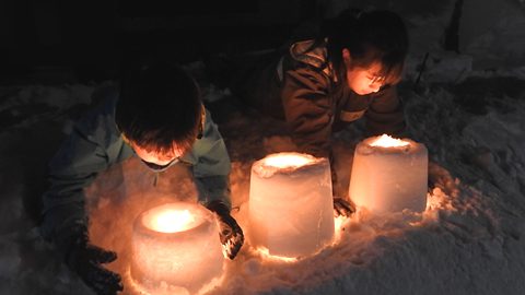 冬キャンプの思い出に！100均材料で子どもと楽しむ簡単スノーキャンドル