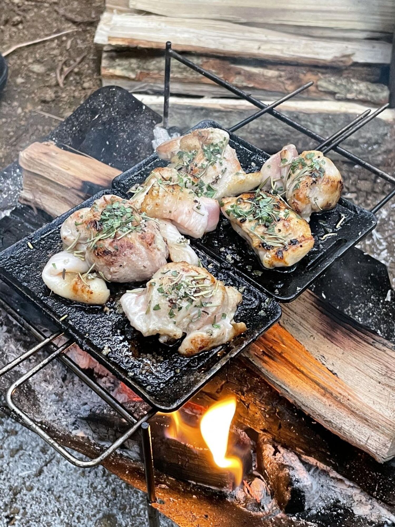 キャンプの楽しみは やっぱり肉 Be Pal読者の美味しそうなアウトドア肉料理10選 料理 レシピ Be Pal キャンプ アウトドア 自然派生活の情報源ビーパル
