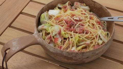 手軽にできるキャンプ飯！缶詰を使ったパスタのレシピ２選