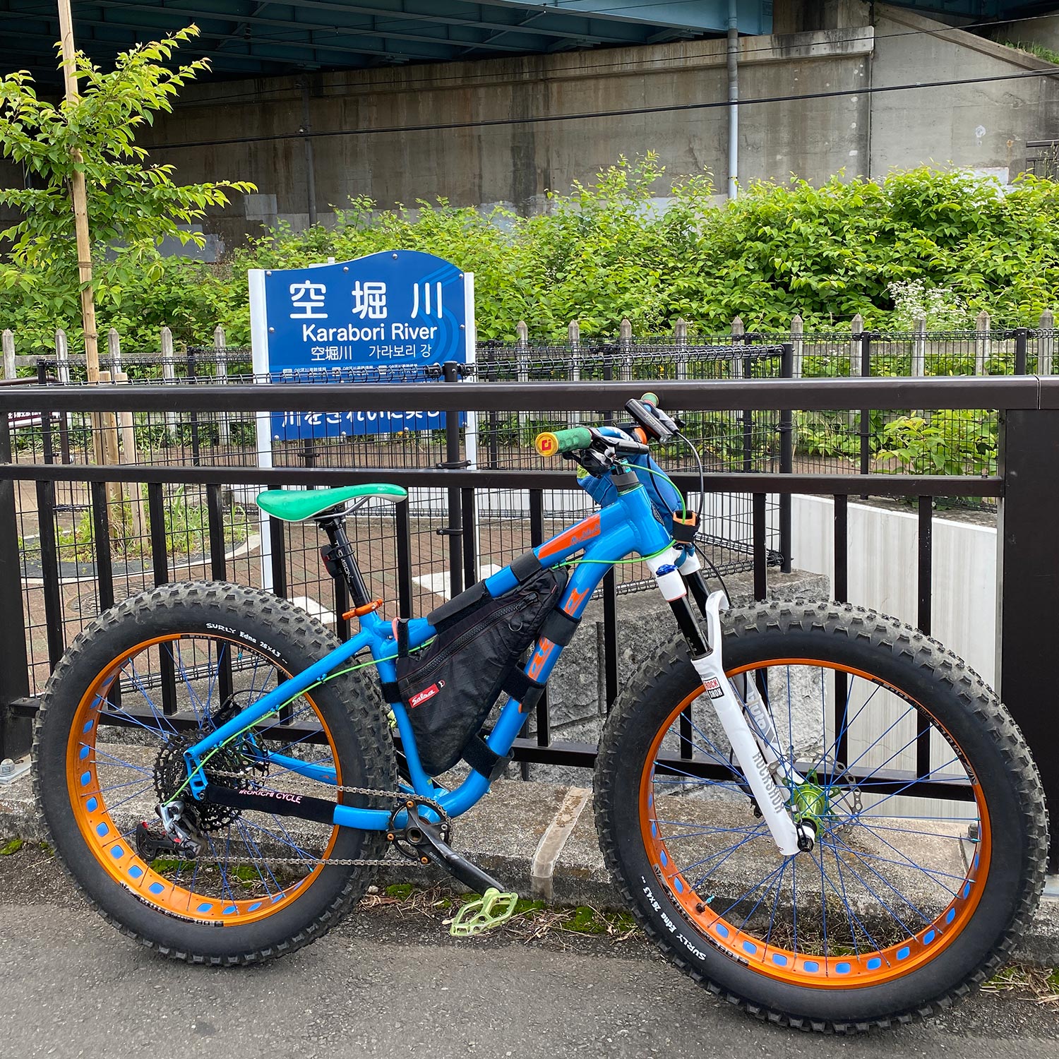 の道を自転車で走る君を