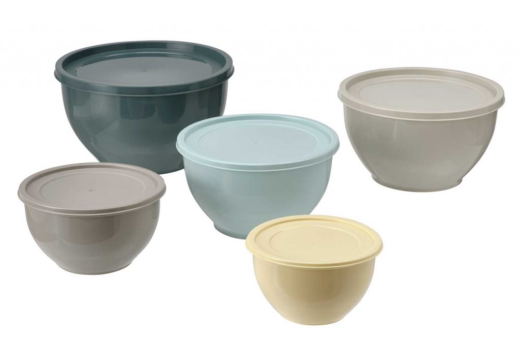 IKEAの蓋つき保存容器。